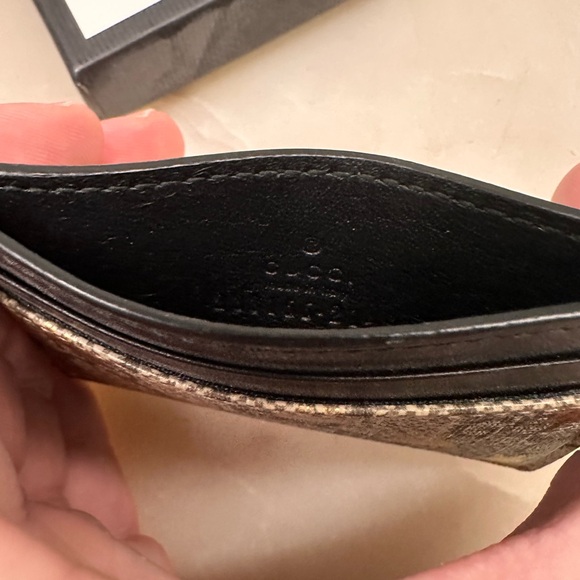 Men’s Gucci Card holder with bees - Picture 3 of 5